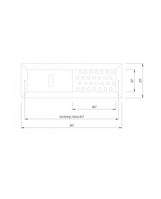 Zăvor de ventilație nou 365x125 CLĂDIREA SAUNA
