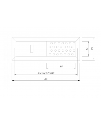 Zăvor de ventilație New thermowood 365x125mm CLĂDIREA SAUNA