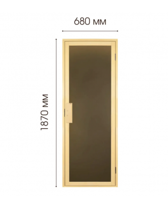 Ușă de saună DS - Tesli DUO L 1900x700 USI SAUNA