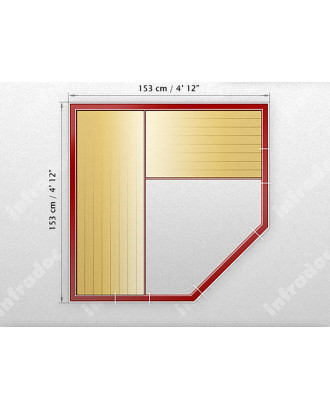 CABINA INFRAROSII INFRADOC 360 TRIO CABINE SAUNA IN INFRAROSIU