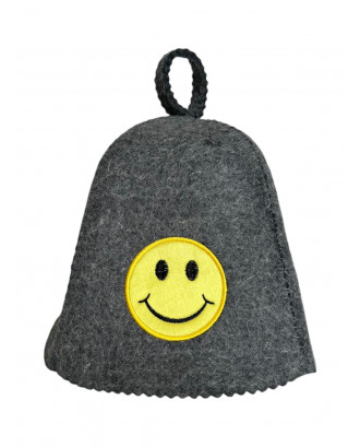 Pălărie de saună - Smile, gri ACCESORII SAUNA