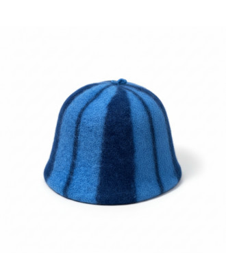Pălărie de saună - dungi albastre, 100% lână ACCESORII SAUNA