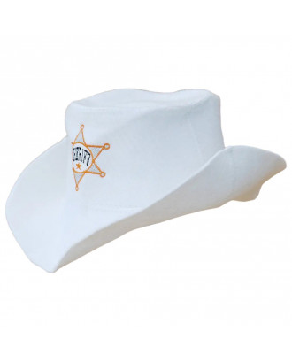 Pălărie de saună- SHERIFF, 100% lână, albă ACCESORII SAUNA