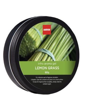 Parfum de saună cu infraroșu - Gel parfumat cutie Harvia, Lemongrass, 80 g AROME DE SAUNA SI ÎNGRIJIREA CORPULUI