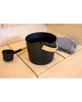 Accesorii pentru saună - Găleată și polonic Harvia, Negru ACCESORII SAUNA