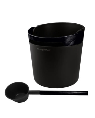 Accesorii pentru saună - Găleată și polonic Harvia Helmi, Negru ACCESORII SAUNA