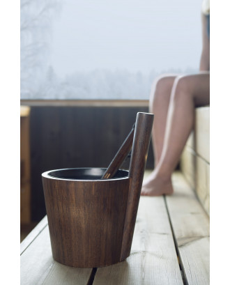 Găleată pentru saună RENTO Bamboo Duo Dark ACCESORII SAUNA