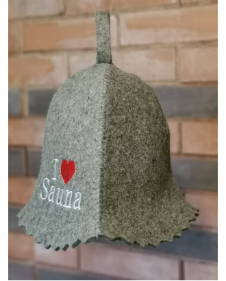 Palarie de Sauna- I Love Sauna, 100% lana ACCESORII SAUNA