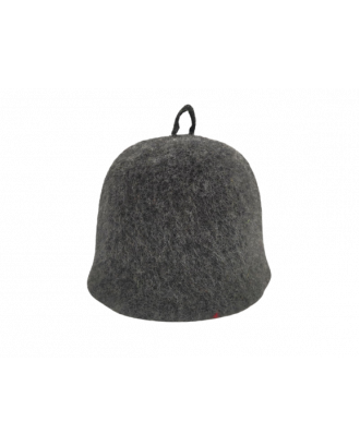 Pălărie de saună - neagră, 100% lână