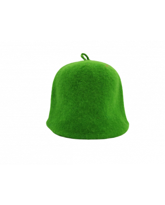 Pălărie de saună - verde, 100% lână