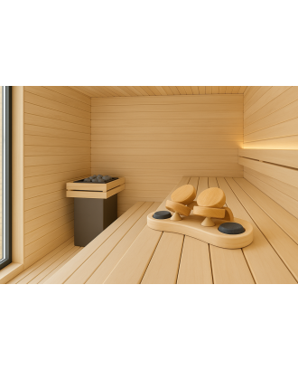 Tetieră Sauflex, 230x170x60mm, pin-cedru ACCESORII SAUNA