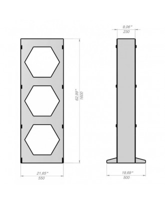 Suport pentru bușteni - V6 HEX ACCESORII SAUNA