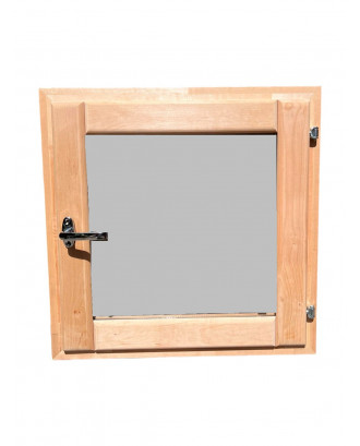 Sauna Window 325 х 325 pachet sticla, arin CLĂDIREA SAUNA