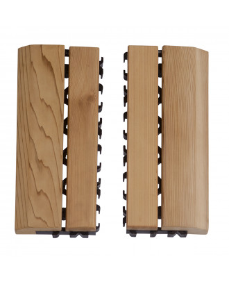 Covoraș din lemn Sawo Cadru lateral cu plastic, cedru