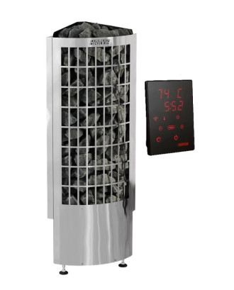 Soba electrică pentru saună Harvia Cilindro Corner XE, 9,0 kW, cu unitate de control Xenio INCALZITORE ELECTRICE DE SAUNA