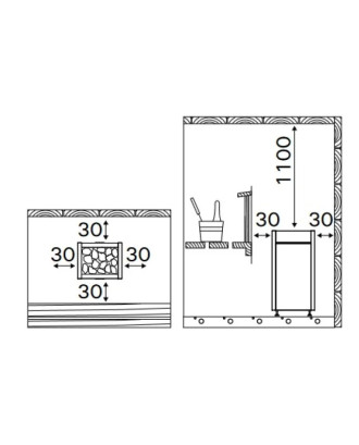 Încălzitor electric de saună Harvia Virta Combi HL110SA 10,8 kW, negru, fără unitate de control INCALZITORE ELECTRICE DE SAUNA