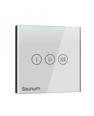 Unitate de control pentru dispozitivul de control al climatizării de interior Saunum Base, alb PANOURI DE CONTROL SAUNA