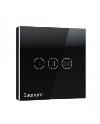 Unitate de control pentru dispozitivul de control al climatizării de interior Saunum Base, negru