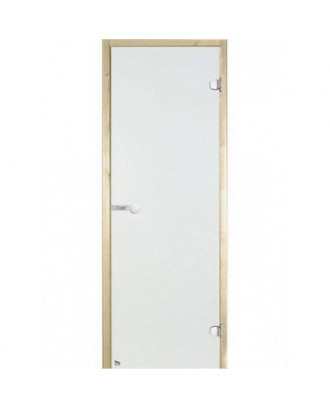 Uși pentru saună HARVIA 80x210cm satin, 8mm, 2 bucle, arin, rolă