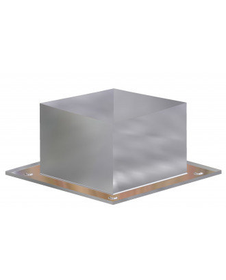 Orificiu decorativ pentru tavan d200 la rece, pătrat oțel inoxidabil+Zn (GP3-002833)
