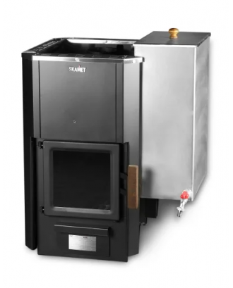 Încălzitor de saună Skamet – P-12040 PRV, Încălzitor de apă - Dreapta, cu sticlă SOBE DE SAUNA PE LEMN