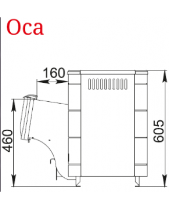 Soba sauna TMF Osa Inox antracit (25710)