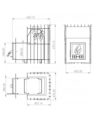 SOBA SAUNA TEPLODAR ETNA 12 PRO 4MM SOBE DE SAUNA PE LEMN