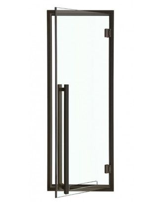 Ușă de saună Reclamă modernă, Aspen, transparentă 90x210cm USI SAUNA
