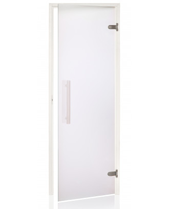 Ușă Sauna Ad Alb, Aspen, Transparent Mat, 90x200cm