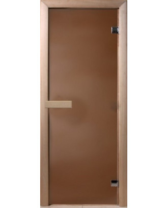 Usa Saunei, Pin, Sticla Bronz Mat 6mm 70x180cm, Magnet USI SAUNA