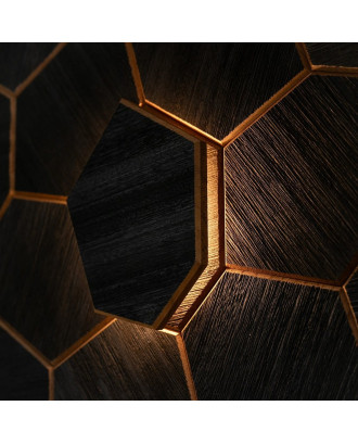 Element decorativ Royal Black Thermo, Abachi, LED ILUMINAT SAUNA SI HAMMAM