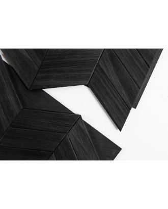 Panouri decorative din lemn Bermuda Negru, Abachi LEMN SAUNA