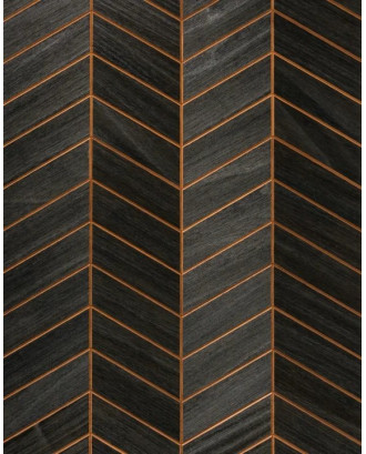Panouri decorative din lemn Bermuda Thremo Negru, Abachi LEMN SAUNA
