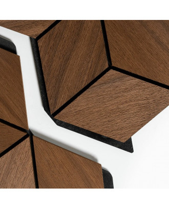 Panouri decorative din lemn Hexa XL Thermo Rhombus, Abachi LEMN SAUNA