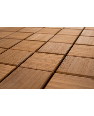 Panouri decorative din lemn pătrate Thermo, Abachi LEMN SAUNA