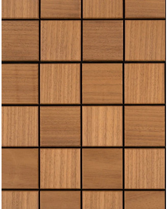Panouri decorative din lemn pătrate Thermo, Abachi LEMN SAUNA