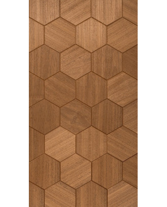 Panouri decorative din lemn Hexa XL Thermo, Abachi LEMN SAUNA