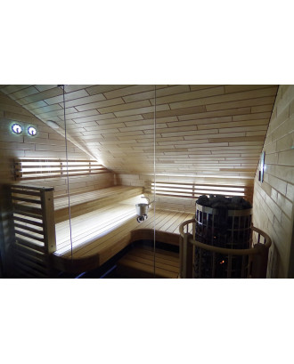 Căptușeală SAUNA DE TEI 14x95 (85))mm 450mm - 550mm, 1 m2, clasa AB