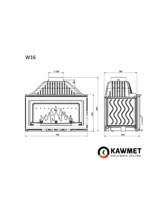 Semineu Insert KAWMET W16 13,5 kW SEMINELE