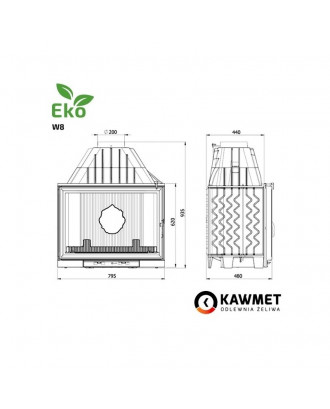 Semineu Insert KAWMET W16 13,5 kW SEMINELE